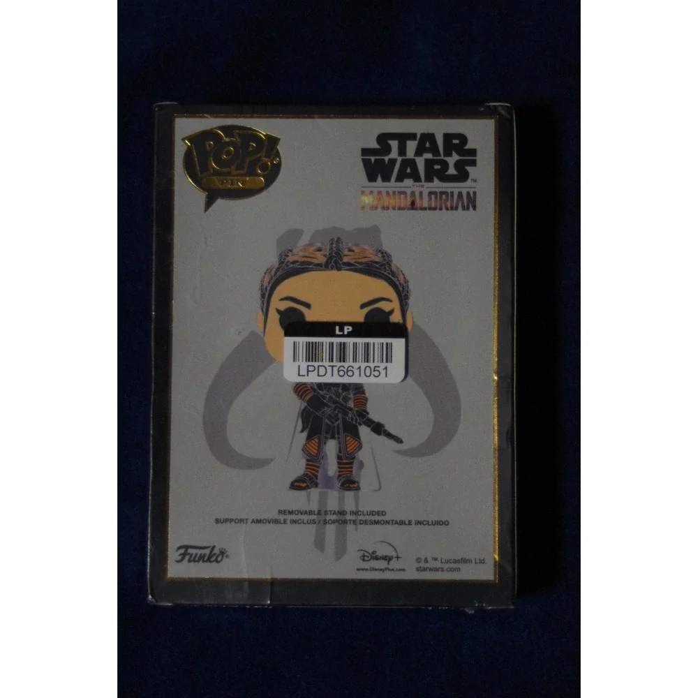 Star Wars Mandalorian‎ Fennec Shand Funko Pop Large Pin NIB